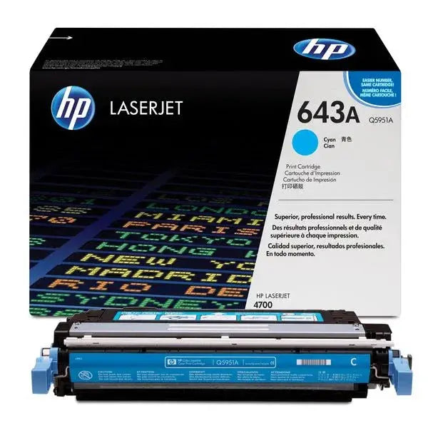 Original HP 643A Cyan LaserJet Toner Cartridge (Q5951A) - eBuy UAE